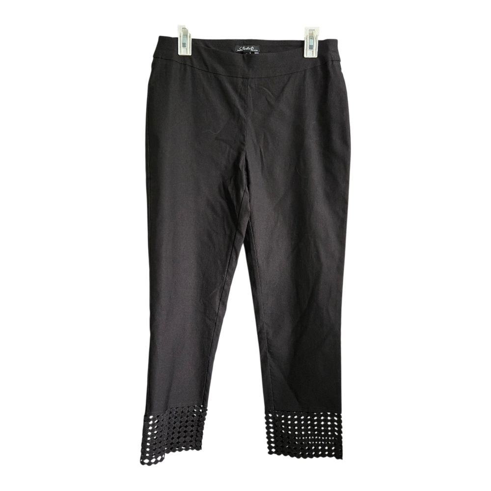 CHARLIE B Black Pants, Size 10